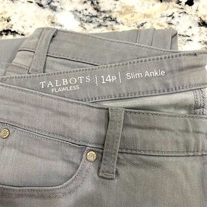 Talbots slim ankle jeans